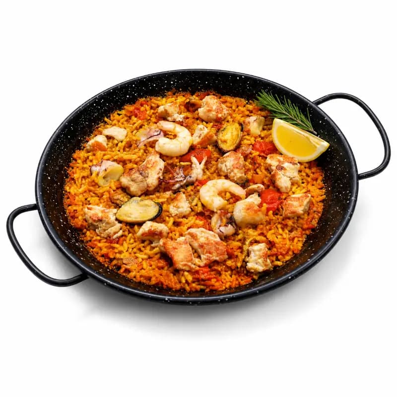 Paella de Pollo y Marisco