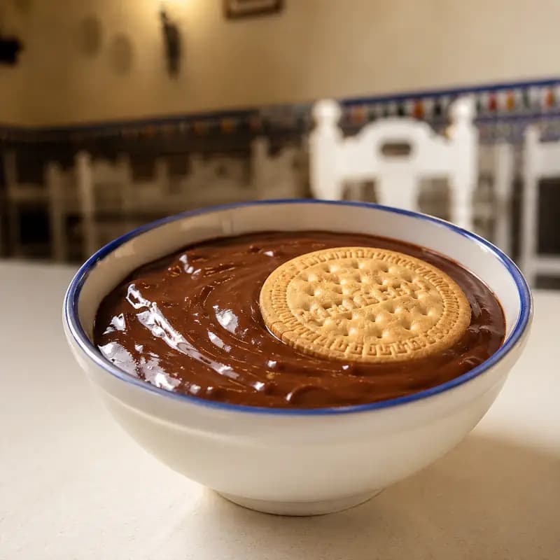 Natillas de chocolate