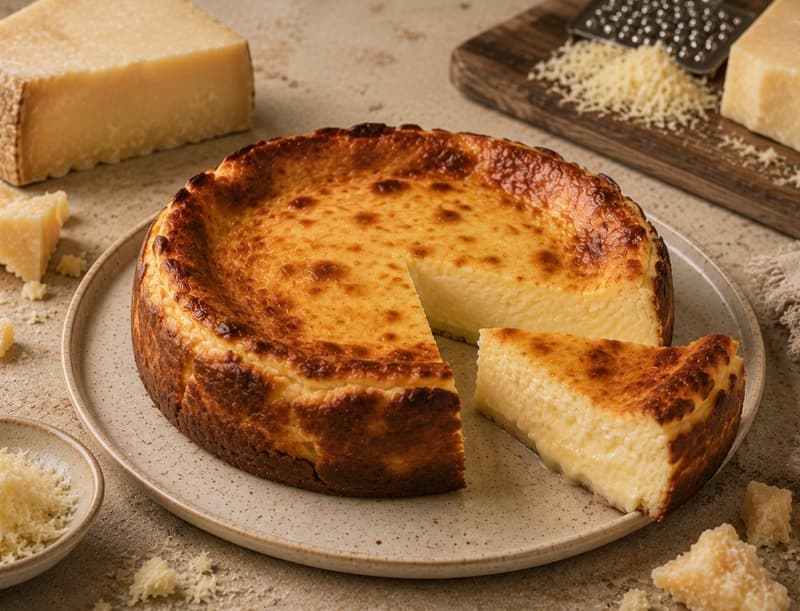 Tarta de queso curado (porción)