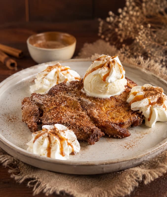 Torrija con helado