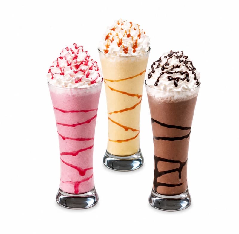 Batido de helado con nata